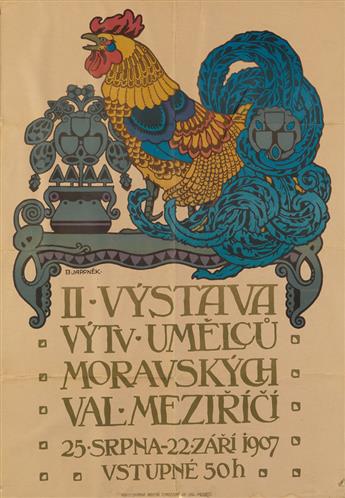 VARIOUS ARTISTS. [CZECH ART NOUVEAU.] Two posters. Sizes vary.